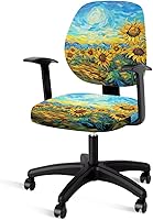 Vista 7 de Fundas para silla de oficina Galaxy - 2 fundas para sillas de escritorio, invitados y juegos, universal, elásticas