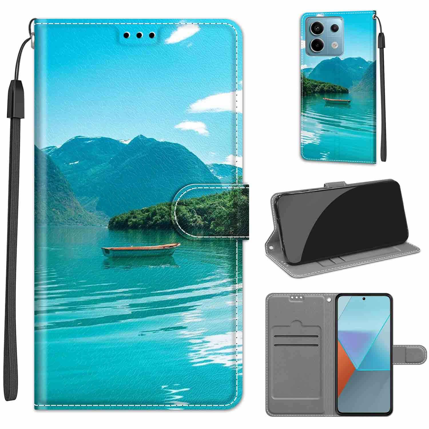 GOKEN Cover Pelle Per Xiaomi Redmi Note 13 PRO 4G, Magnetica Custodia