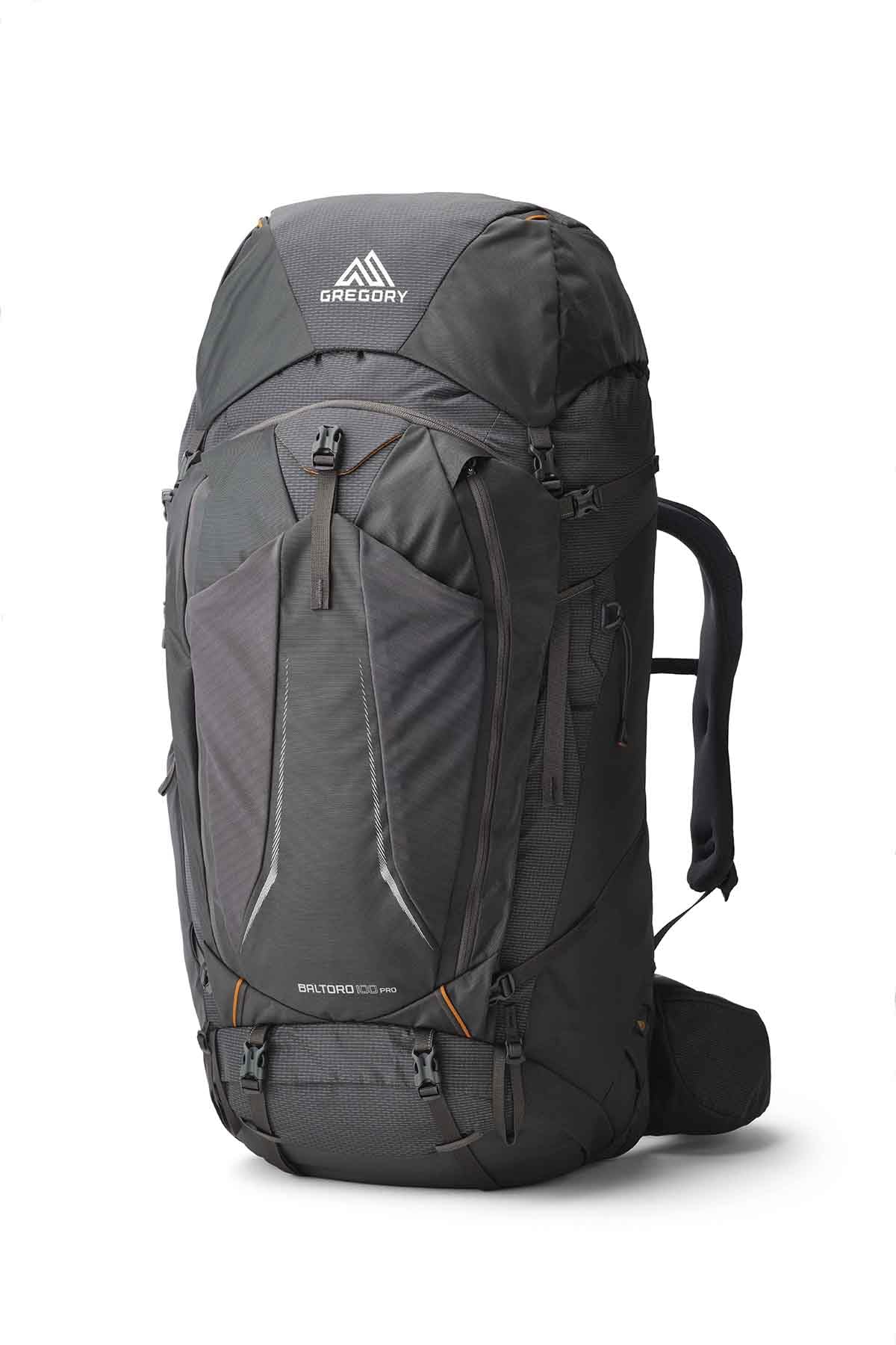 Gregory Baltoro 100L Pro Unisex Backpacking Pack with FreeFloat Suspension, AirCushion Breathable Backpanel, Large, Iron Grey