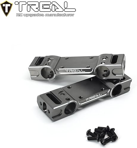 Miniatura 2 de TREAL Aluminio 7075 Soportes de parachoques delantero y trasero (2P) para Redcat Racing GEN9, GEN8 AXE (negro)