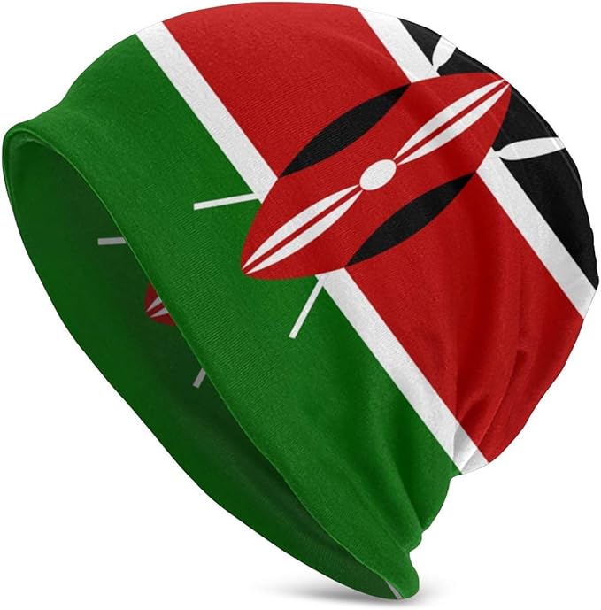 Jinyimingpi Flag of Kenya Adult Unisex Knit Hat Winter Warm Skull Cap