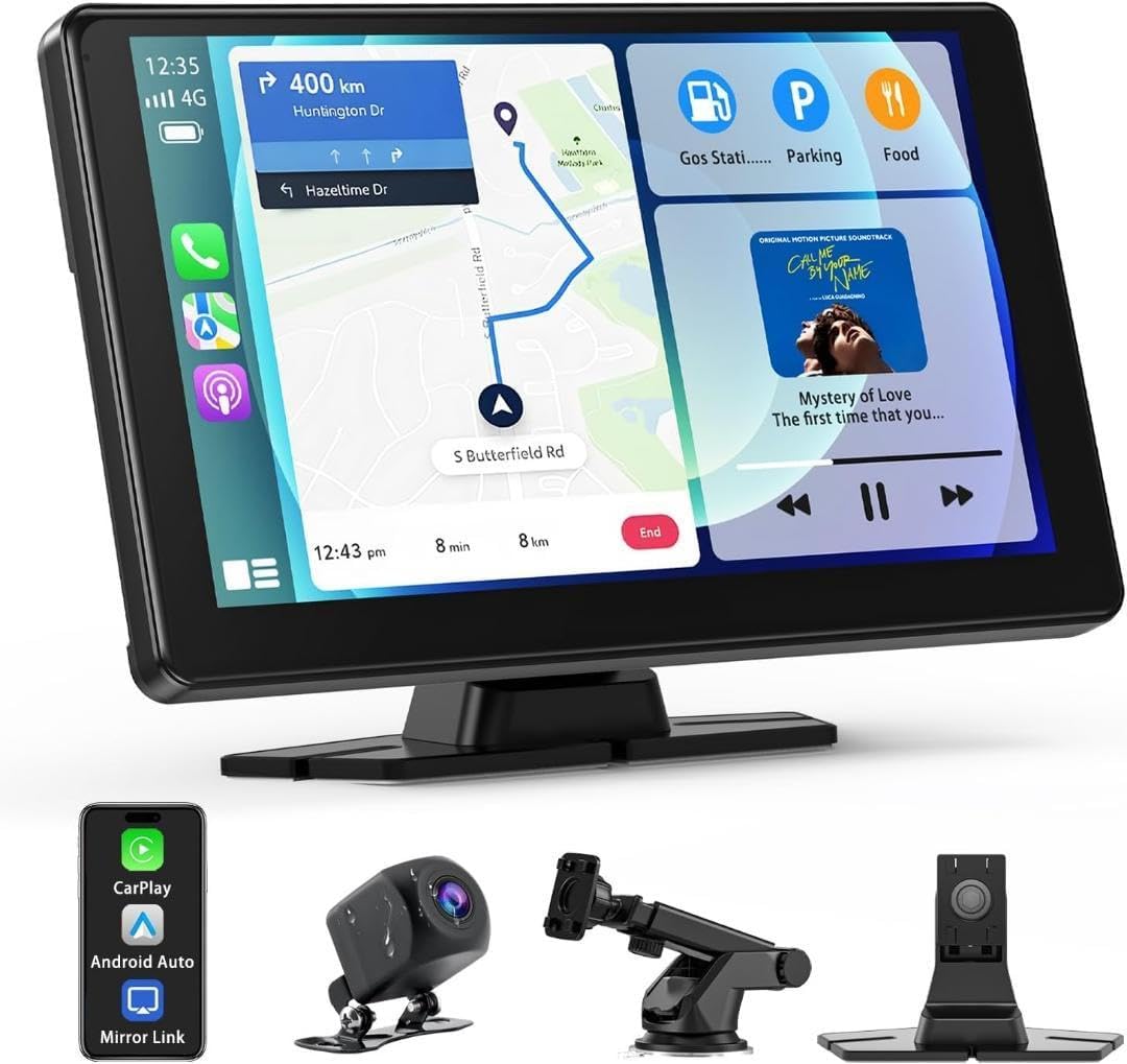 ディスプレイオーディオ 9インチ ポータブル バックカメラ付き オーディオ一体型 ディスプレイオーディオ 9インチ ポータブル カーオーディオ