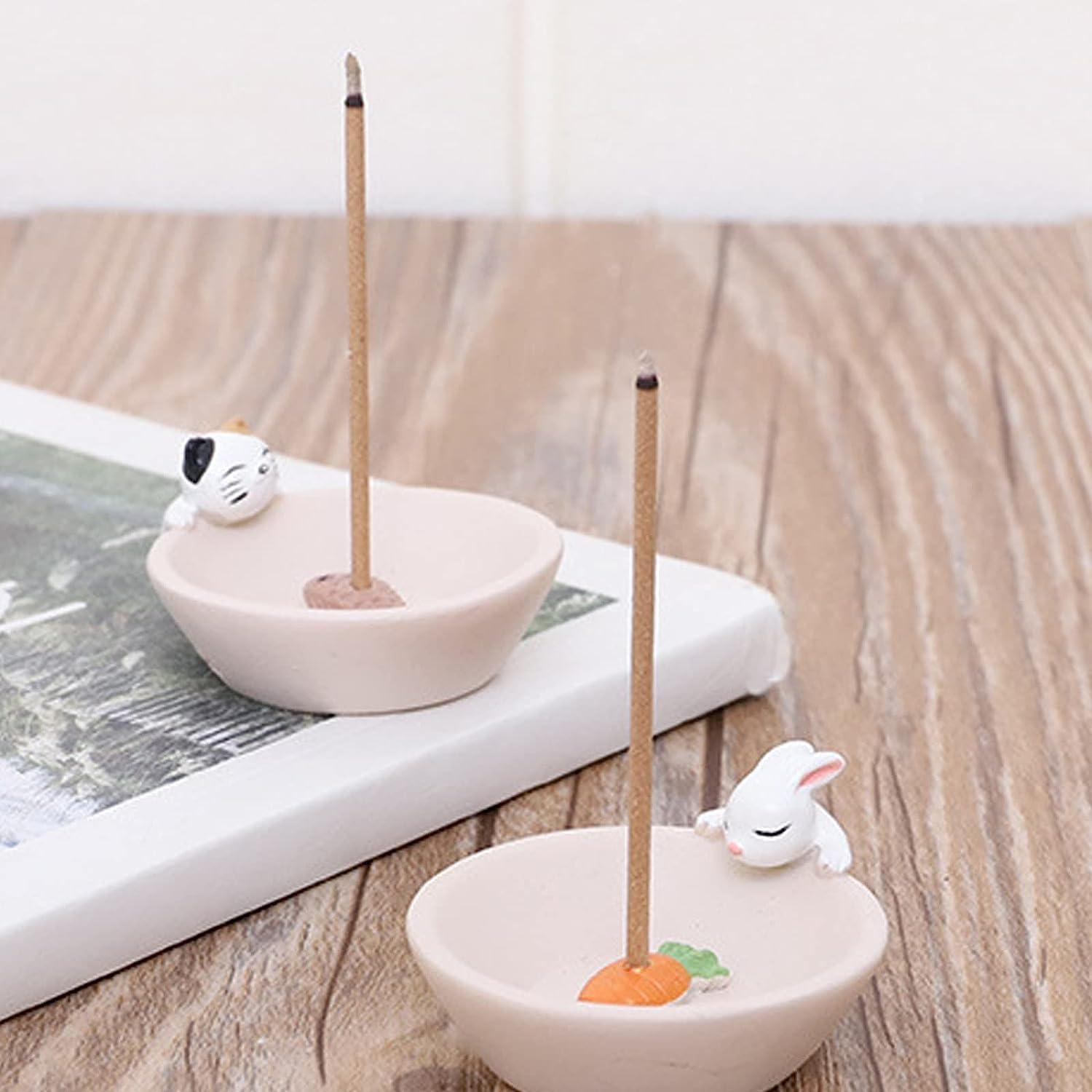 Amazon｜お香立て 線香立て お香皿 線香皿 お香置き 癒やし香炉 2点