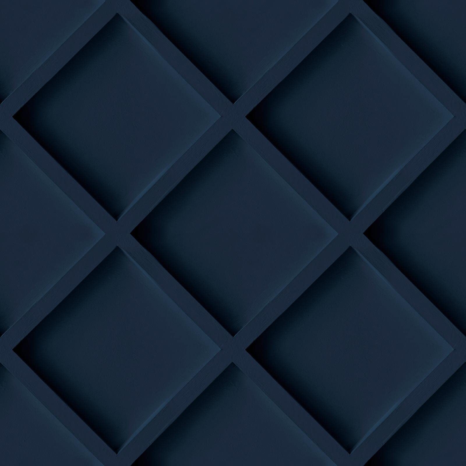 Arthouse Blue,Navy 921306 Wood Trellis Panel Wallpaper Navy