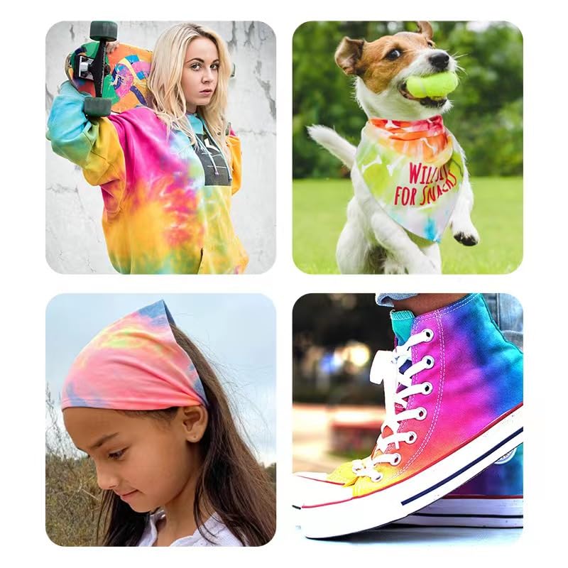 26 Colors Tie Dye Powder, Rainbow Tie Dye Powder Fabric Dye for Tie Dying, Tie Dye Kits DIY Coloring Party Supplies Suitable for Children Adult (26 Colors) - Image 3