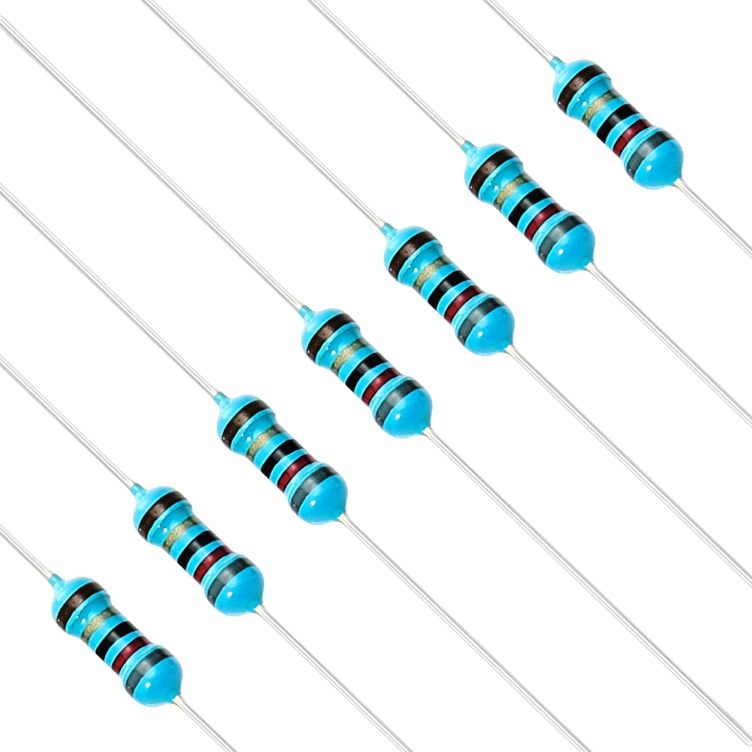 CHANZON100pcs 1/4W (0.25W) 82 Ω ohm Metal Film Fixed Resistor 0.01 ±1% Tolerance 82R MF Through Hole Resistors Current Limiting Rohs Certificated
