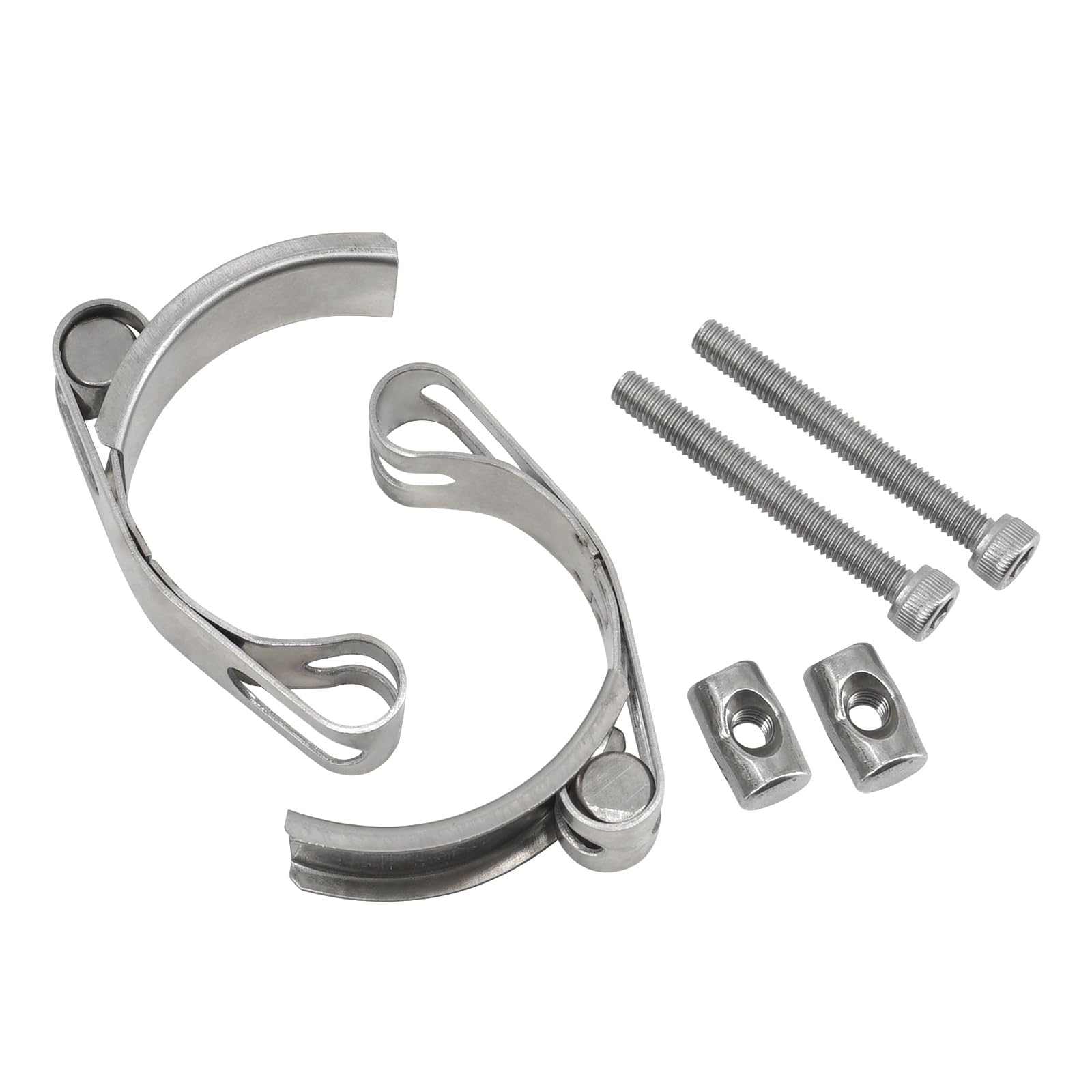 120-130mm T-Bolt Hose Clamp 304 Stainless Steel Pipe Clamp Heavy Duty Tube Clamps Band Width 24mm (1Pieces) - Image 2