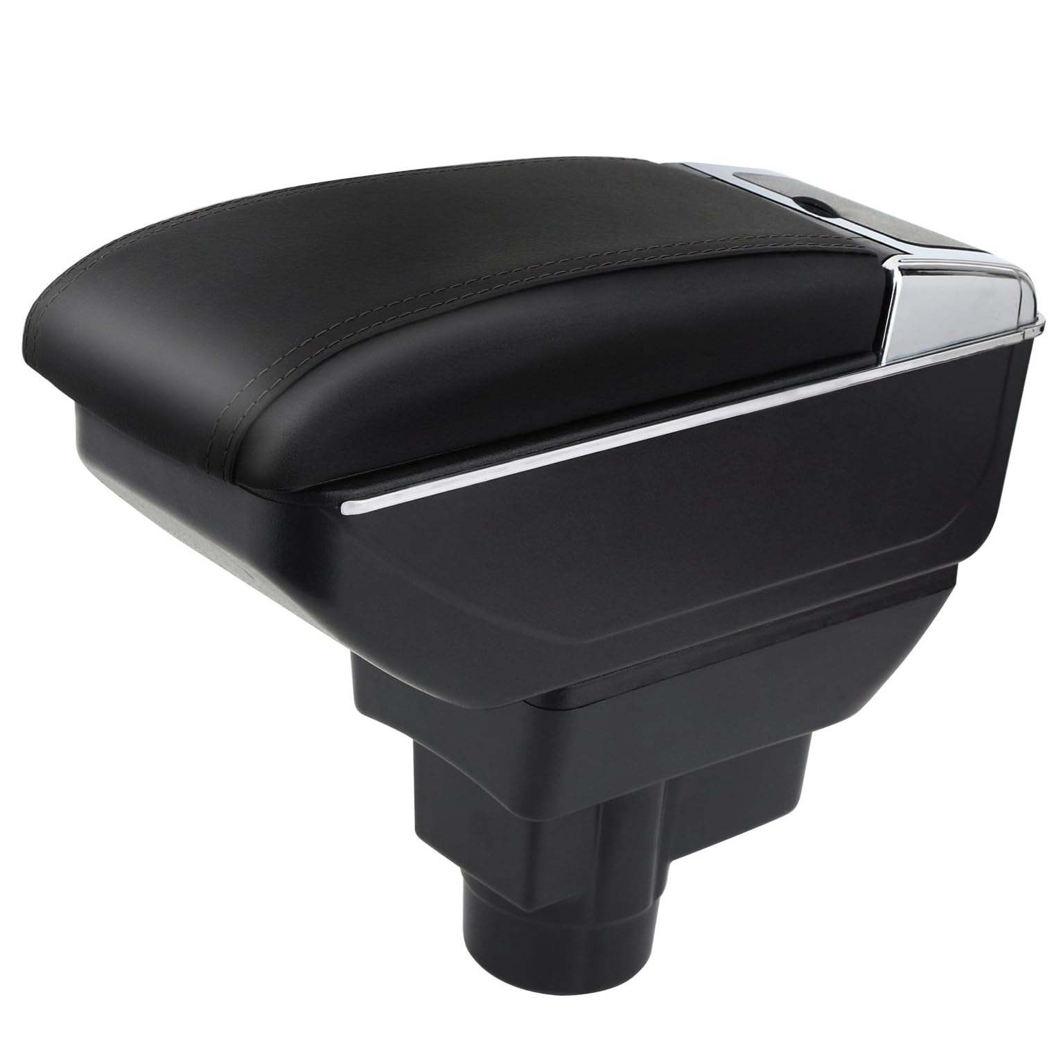 YJYWZH Auto Armlehnen für Opel Corsa D Armlehne 2006-2014 Doppelschicht Mittelkonsole Große Aufbewahrungsbox Schwarze Nahte