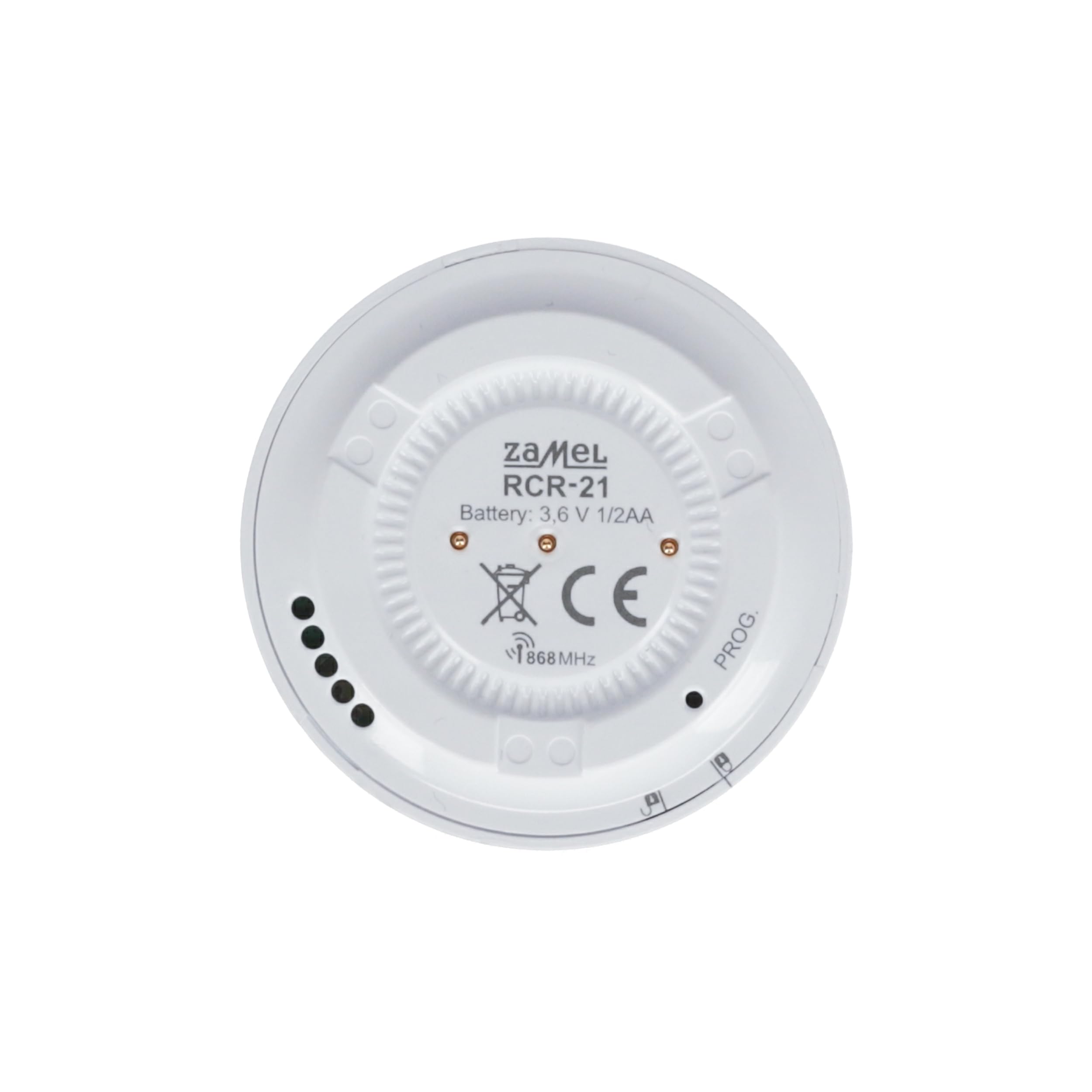 Zamel EXTA LIFE - Sensor de Movimiento inalámbrico con Base magnética RCR-21 I Alimentado por baterías I Señalización óptica de información enviada I Estado de Carga de la batería Equipada