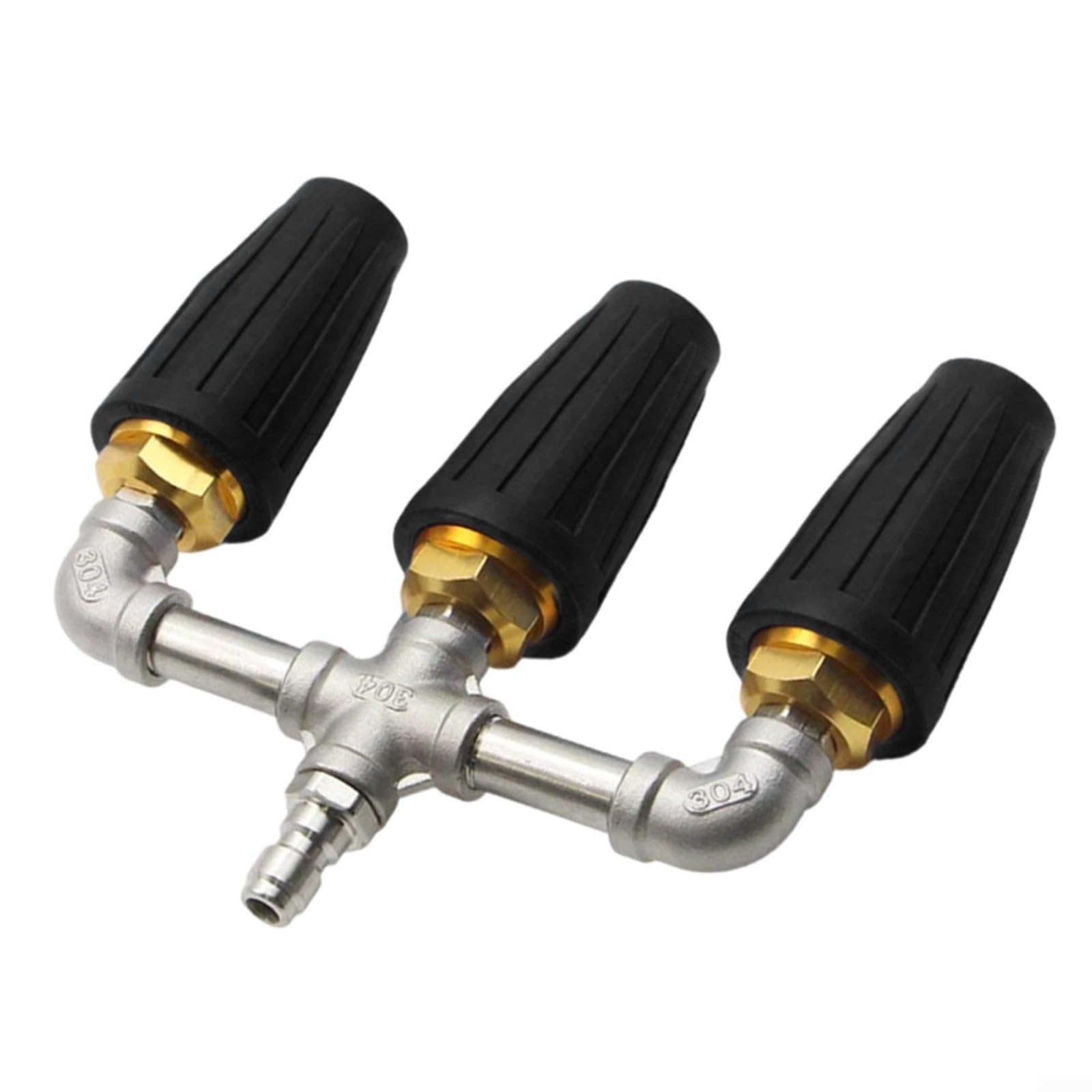 Triple buse turbo rotative haute puissance 4000 psi accessoire robuste noir
