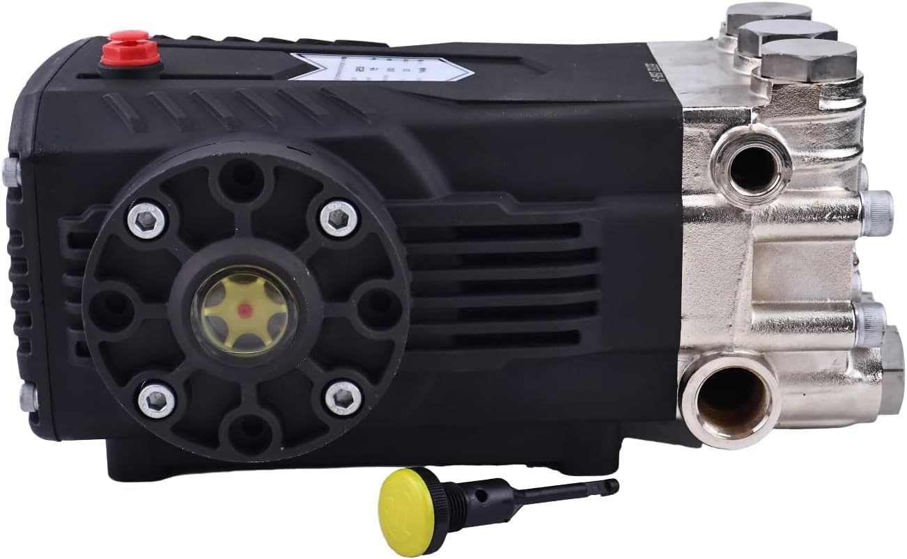 TSF2021 Pressure Washer Pump Compatible With General Pump 3600PSI 8.5GPM 1750 RPM, 24mm Solid Shaft