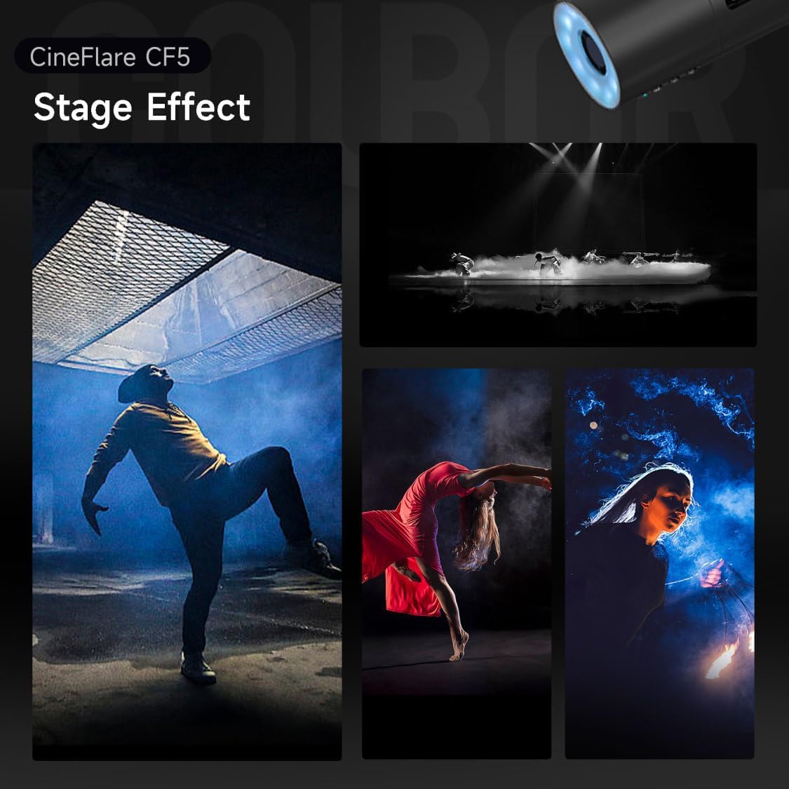 COLBOR ポータブルフォグマシン CF5 Amazon | Colbor CF5 ポータブルフォグマシン、RGB フルカラーライト