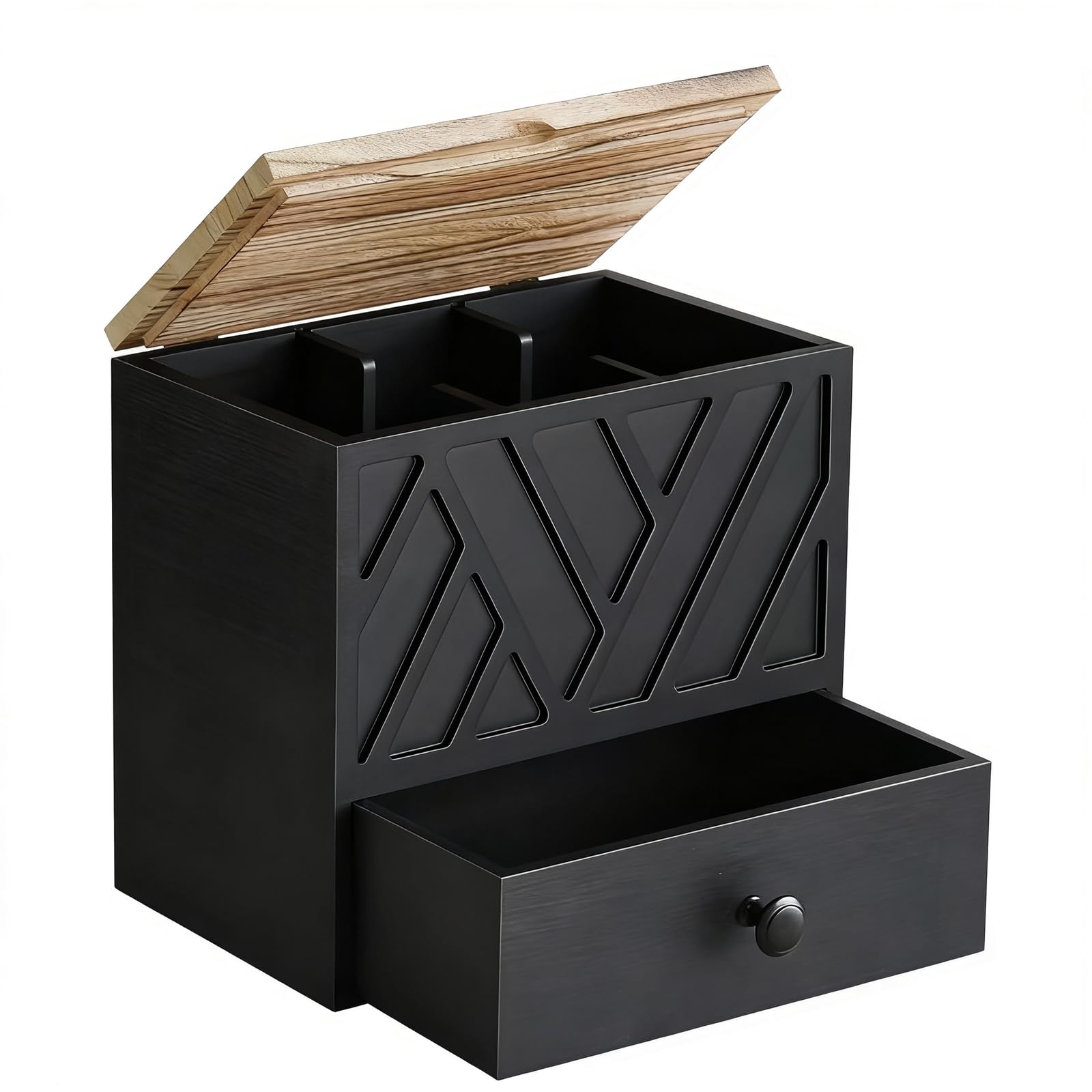 Yixannx Black Tampon Storage For Bathroom Offers Organizer With Drawer For