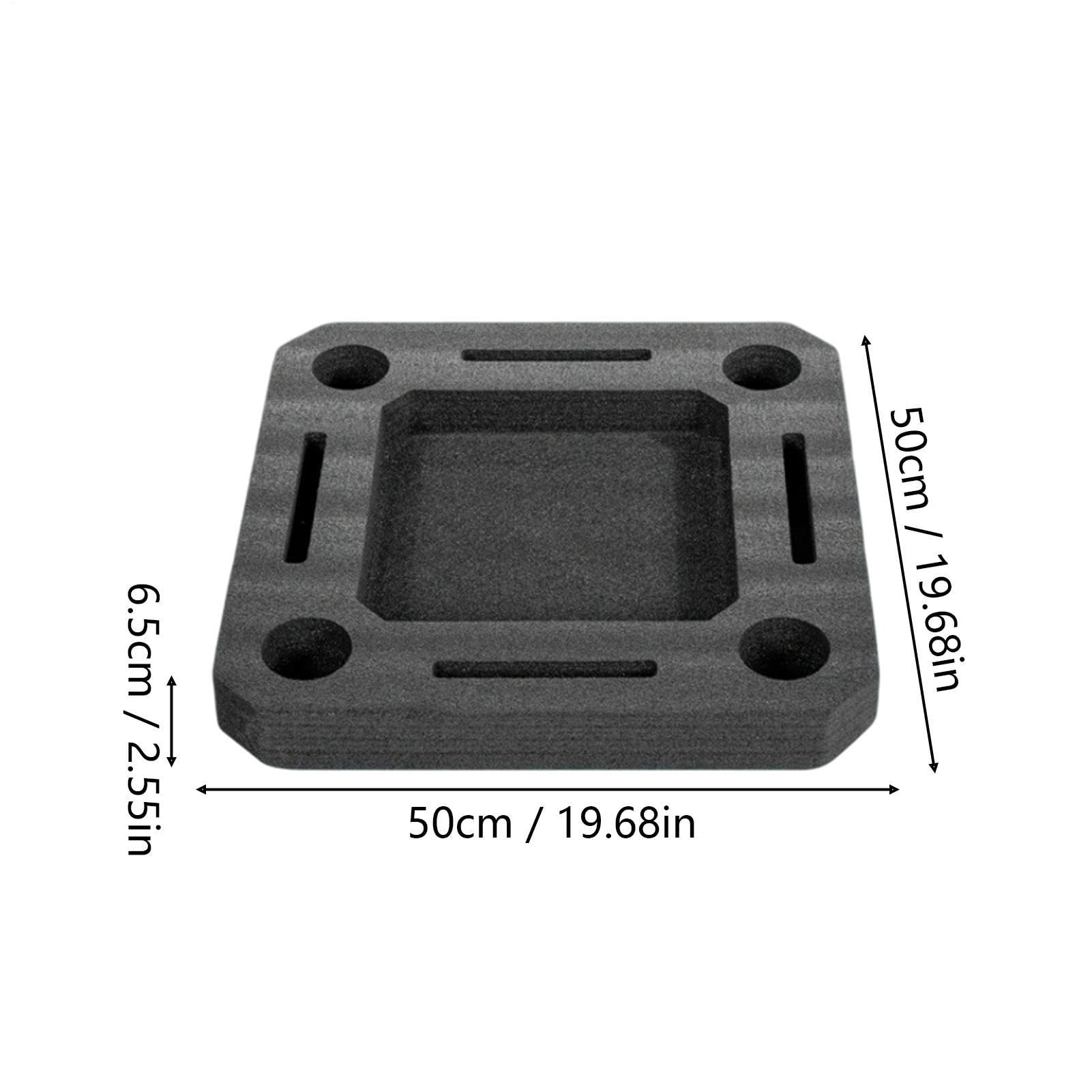 Pool Tablett Schwimmend 50x50cm – Tragbare Servierplatte mit Fächern | Getränkehalter für , See, Strands & Gartenparty, Leichte Ablage für Snacks & Getränke, Perfekt für Sommer, Camping