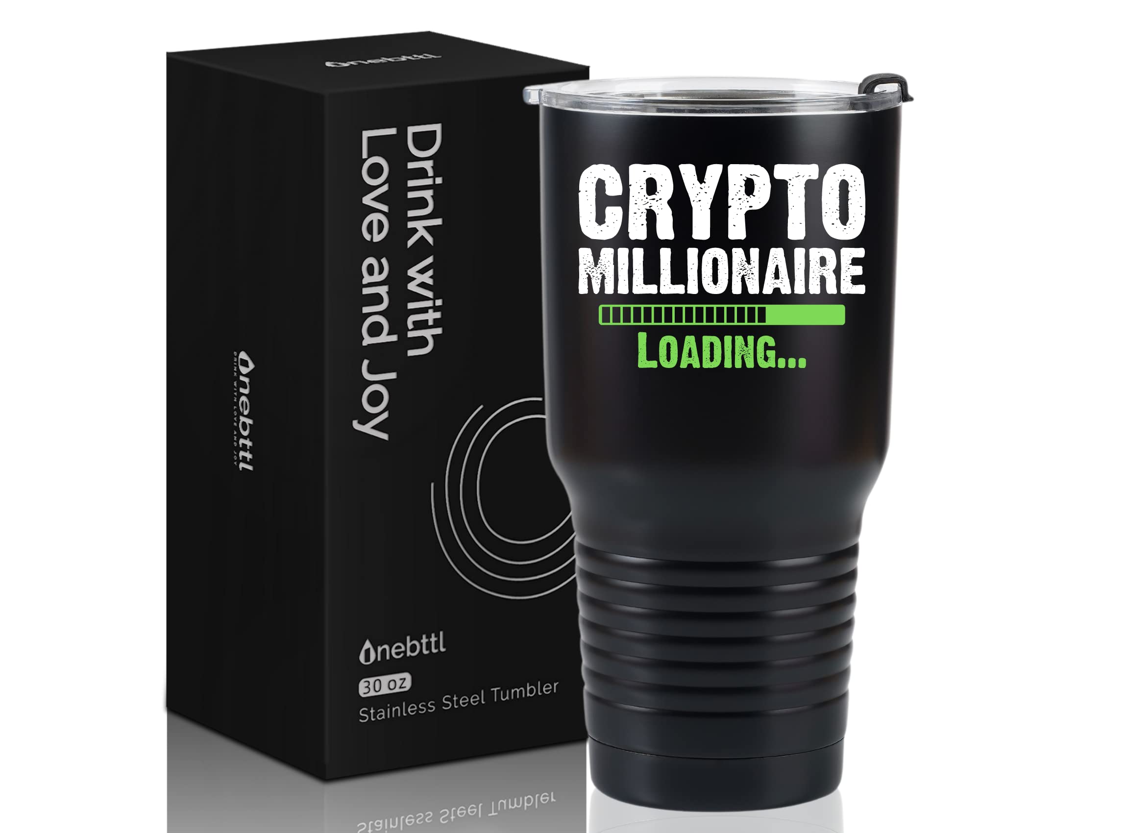 Onebttl Crypto Gifts for Men, Crypto Currency Gifts 30oz Stainless Steel  Insulated Tumbler with Spill-Proof Lid, Funny Gifts for Crypto Lovers,  Investment Gift - Crypto Millionaire Loading : Amazon.co.uk: Home & Kitchen