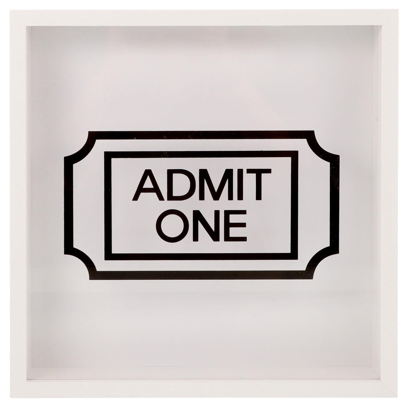 Luxshiny Adventure Archive Box Travel Shadow Box with Slot Memory Picture Frame Box for Storing Coin Keepsakes Concert Movie Theater Tickets