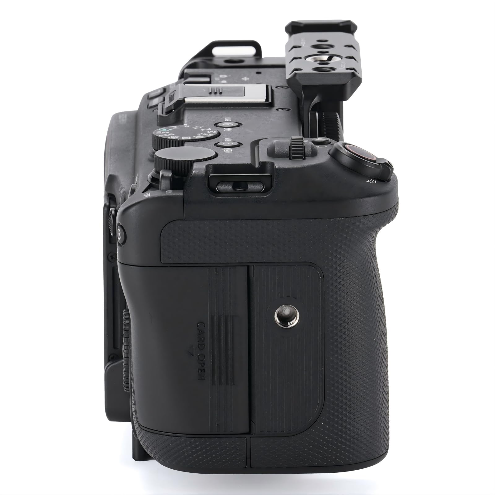 Tilta Gabbia R6 V, Mezza Gabbia per Fotocamera Compatibile con R6 V con Filettature 1/4"-20, 3/8"-16, Guida NATO, Attacco Cold Shoe - Nero TA-T102-HCC-B