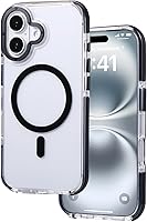 Vista 85 de Funda Magnética para iPhone Air Compatible con MagSafe Resistente a Caídas de 16 Pies Cubierta Trasera con Sensación de Piel Mate a Prueba de Golpes