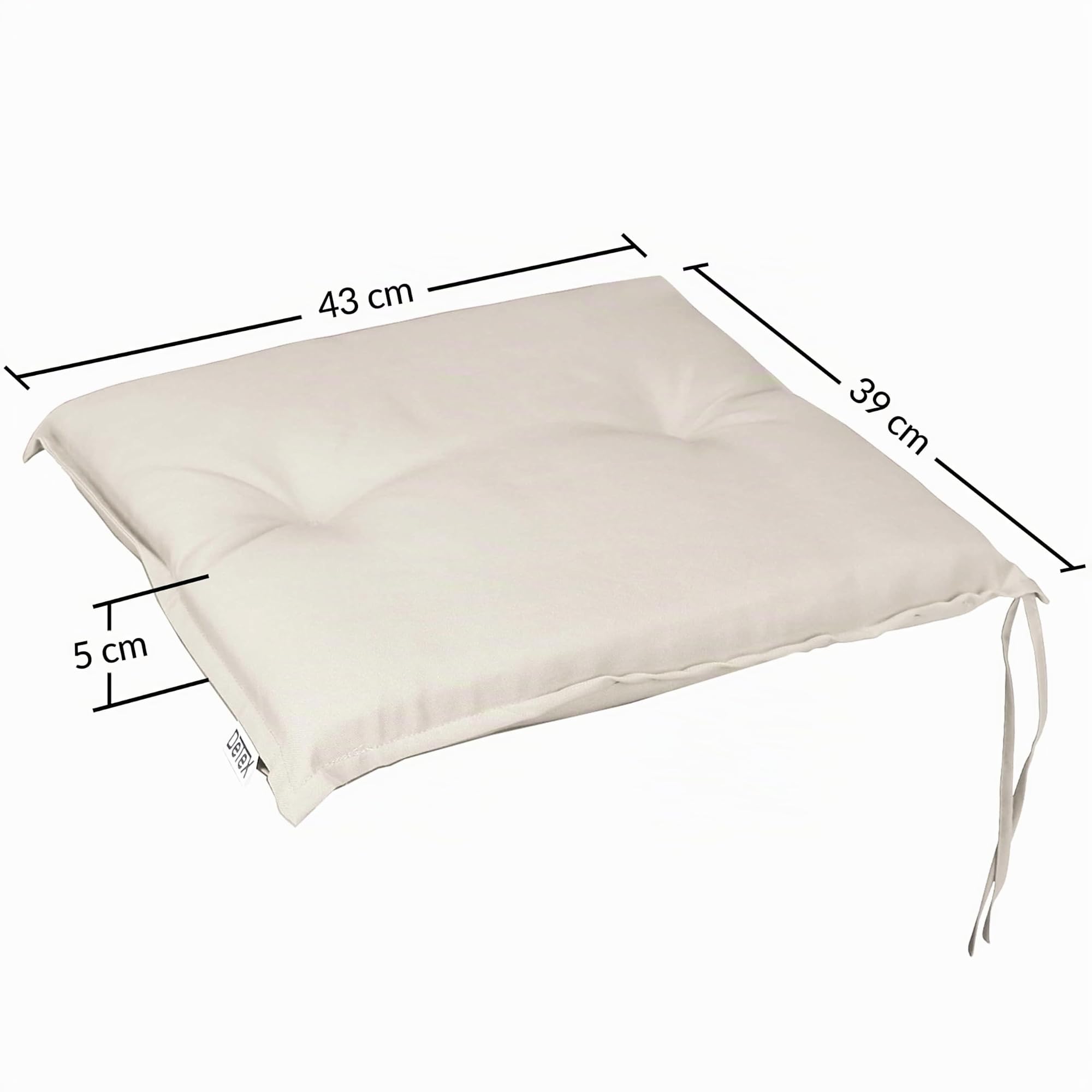 Deuba Set Cuscini Boston 6 Pezzi Idrorepellenti Coprisedia per Giardino Esterno Interno Imbottiti Comfort