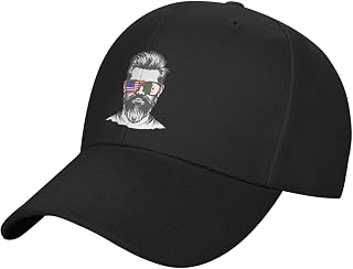Algerian American Half Flag Boy USA Algeria Stylish Baseball Cap Black - Adjustable & Breathable96