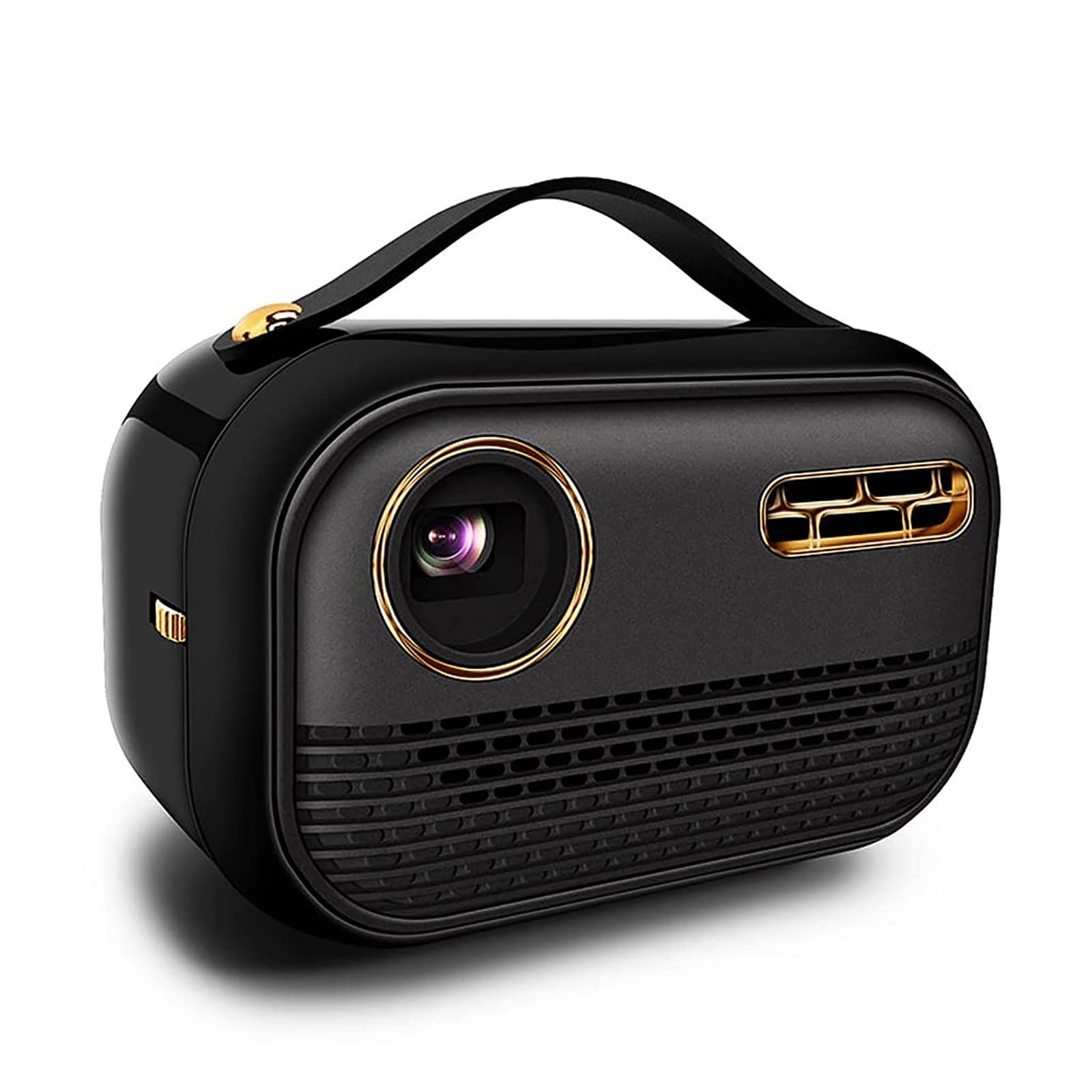 TsoLay Mini Proiettore DLP, WiFi Bluetooth Home Cinema Portatile con Telecomando Wireless, Correzione Trapezoidale Verticale ±40°, = per Riproduci Video Applicabili, Serie TV, Streaming Sportivo