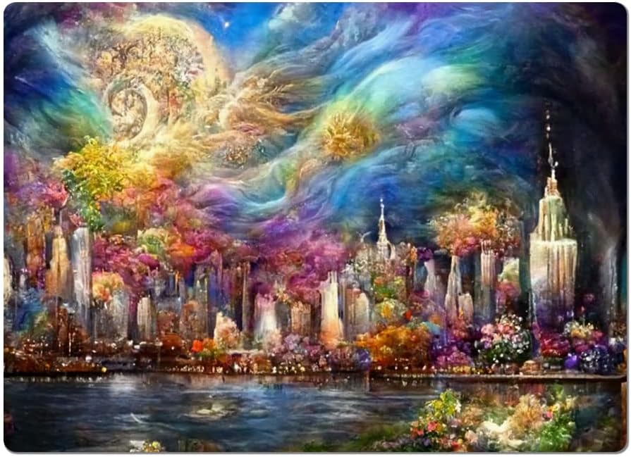 City Car Magnet 2 PCS - Multicolor Car Magnet - Skyline Sticker