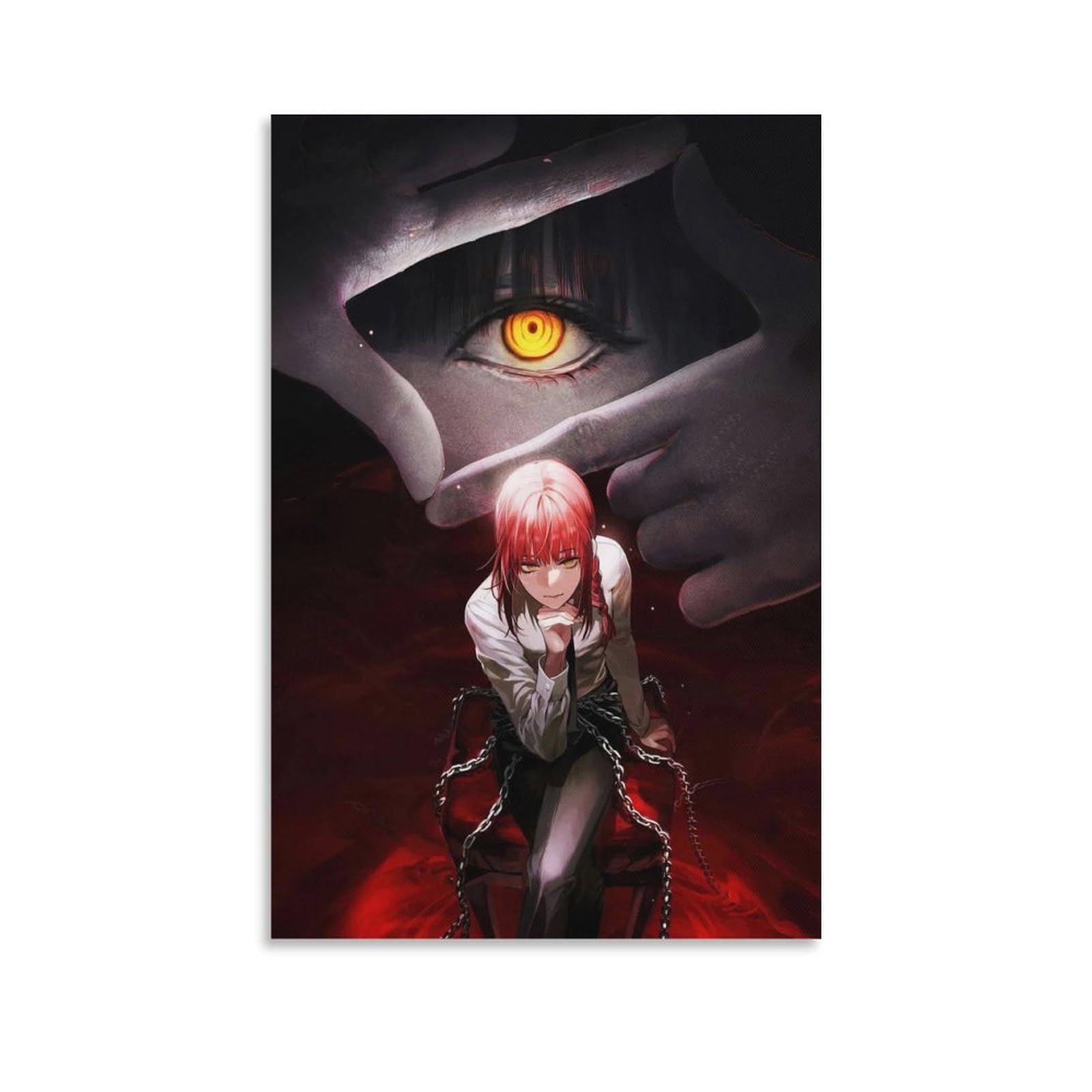 Wuyouni Chainsaw Man Anime Makima Tapis De Souris XXL Multifonction 800 X 300 Mm, Imperméable, Base Antidérapante, Surface Lisse, Impression HD, Design élégant Pour Clavier Et Souris