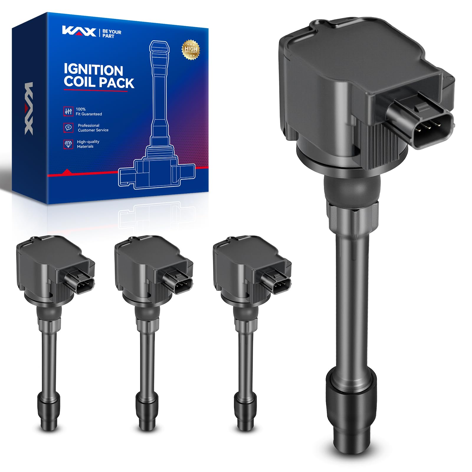 KAX 4 Ignition Coils for Honda CR-V 2020-2025, 2017-2019 1.5T