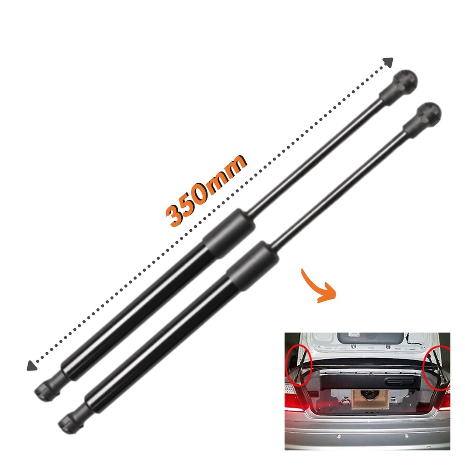 Vérins de coffre pour BMW série 3 E46 (2000-2007) vérin