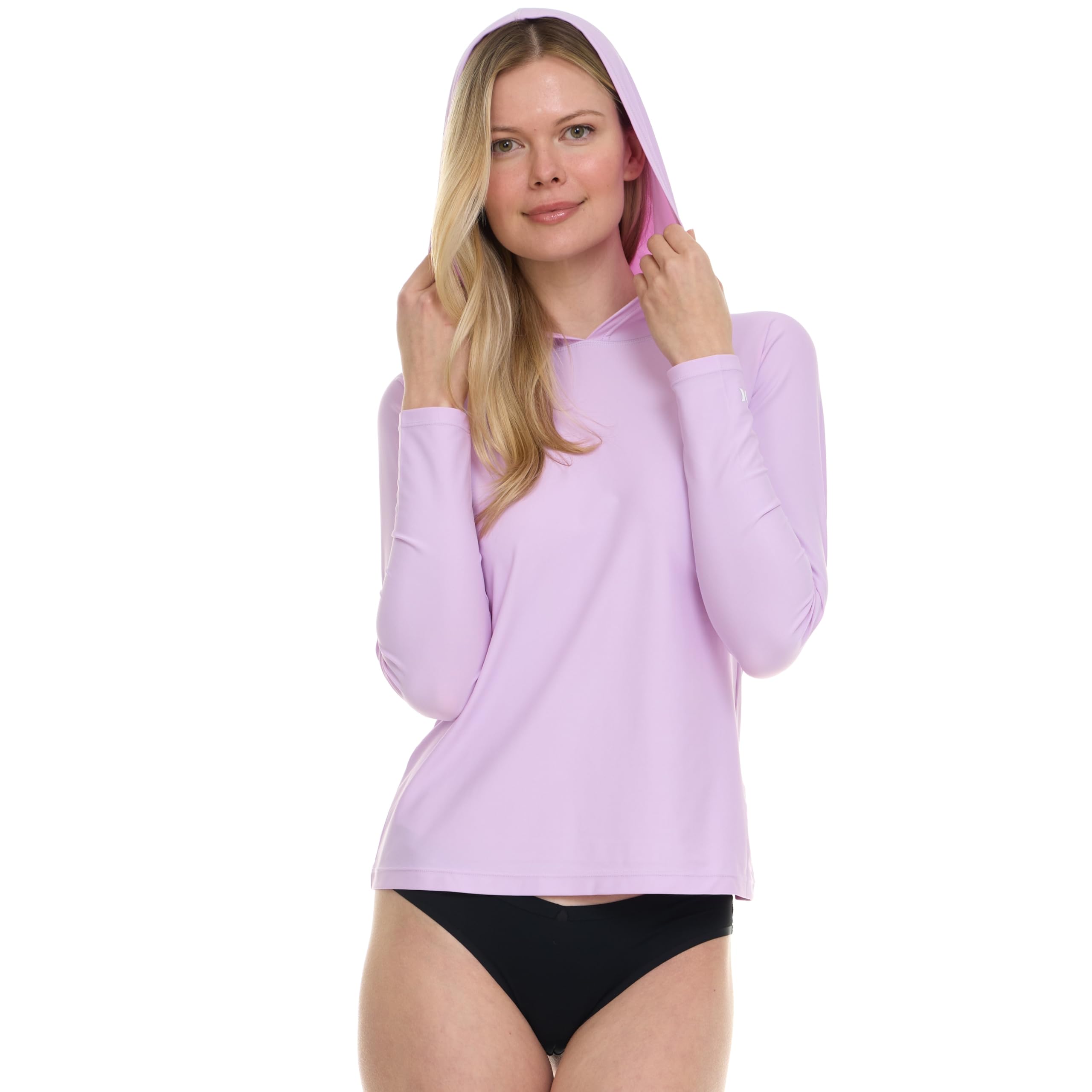 Camiseta con capucha para mujer Hurley con protección UV UPF 50+ y secado rápido 8