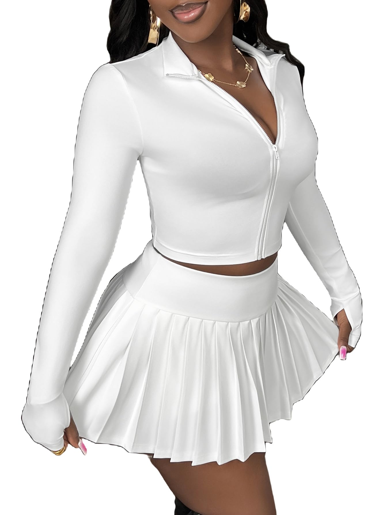 SOLY HUX Pleated Mini Set