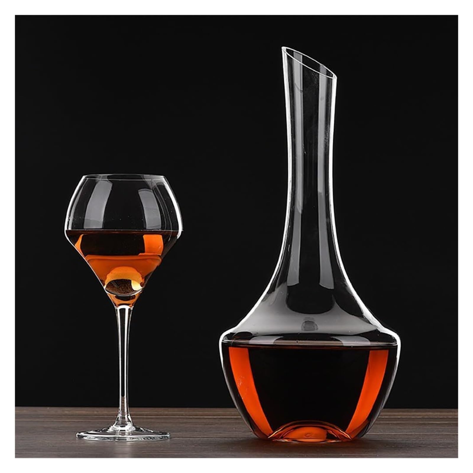 garrafa vino tinto decantador Decantadores de vino de cristal, jarra decantadora de vino, aireador decantador de vino soplado a mano, regalos de vino, 1500 ml