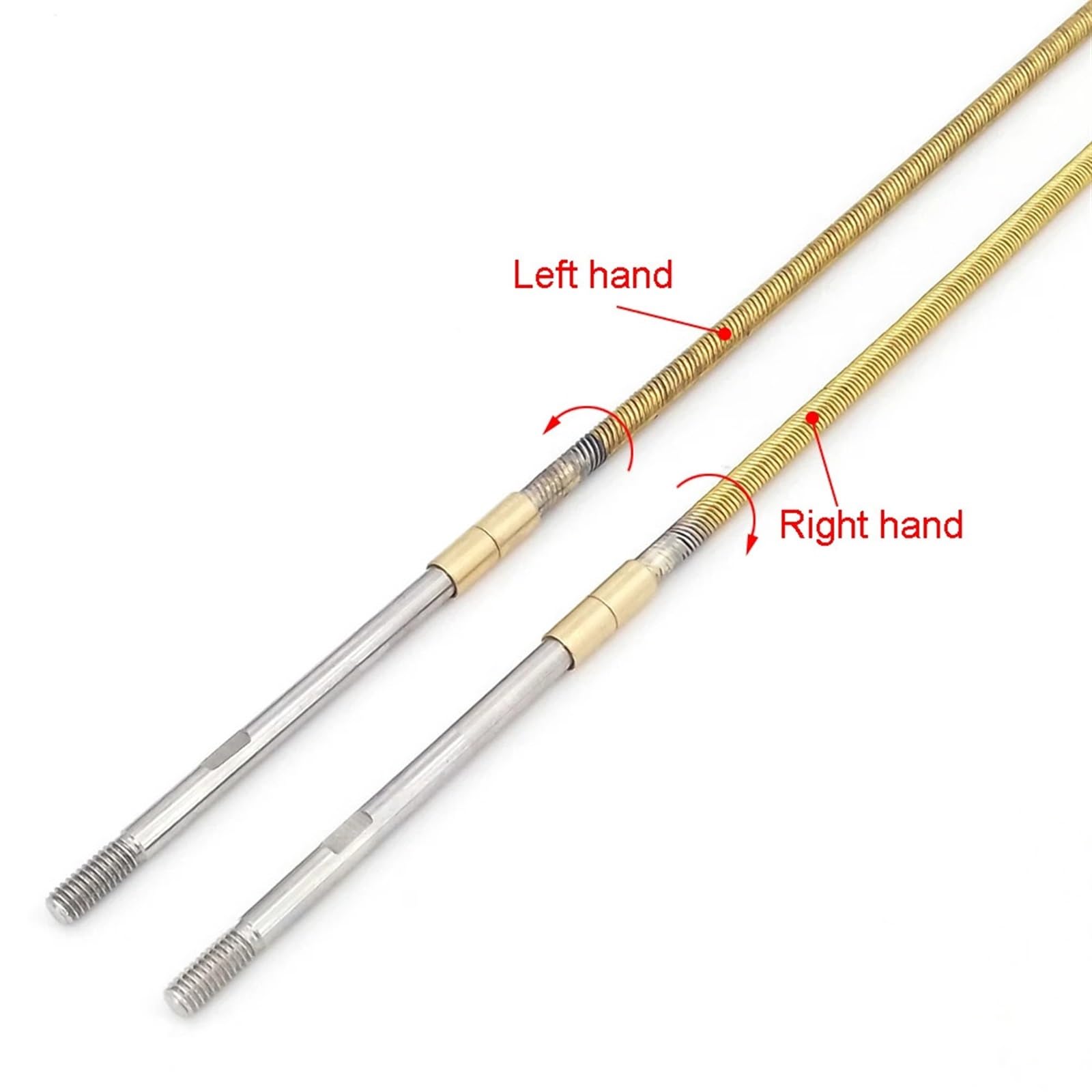 Albero Di Trasmissione Flessibile For Barca RC Cuscinetto Da 4 Mm Staffa For Puntone Albero Destro Sinistro 400 Mm For Motoscafo RC(1set Left Hand)