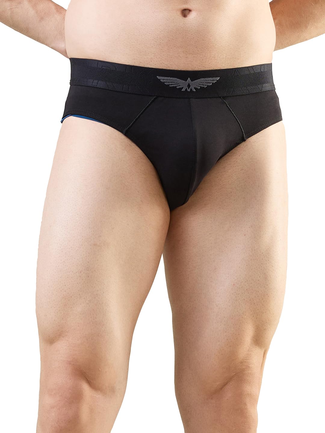 Men Regular Fit Solid Pattern Supima Cotton Elastane Blend Brief