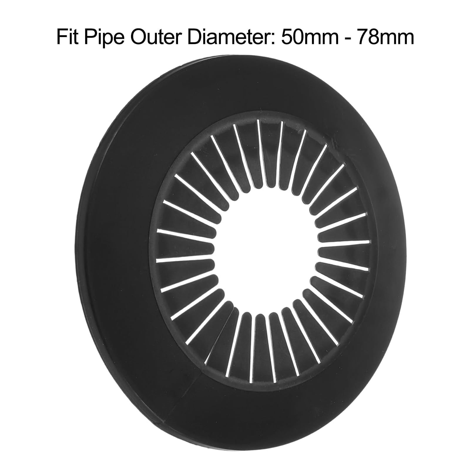 TOP-VIGOR 2pcs 50mm-78mm Pipe Cover Decoration, PP Plastic Escutcheon Pipe Collar for Water Pipe Drain Line - Image 3
