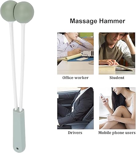 Miniatura 3 de YUYTE Martillo de masaje manual, martillo de masaje manual, martillo de masaje, palo de silicona para fitness, percusión, masajeador para músculos,