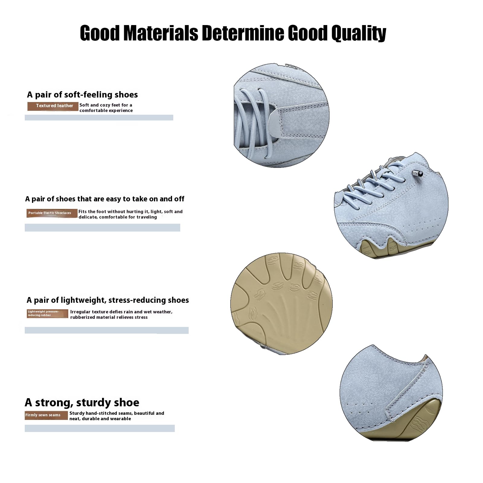 Vogany Shoes Women Mens,Vogldeck-Waterproof and Breathable Orthopedic Shoes,Lightweight Hiking Breathable Camping Driving Unisex (Blue, Adult, Men, 10.5, Numeric, US Footwear Size System, Medium)