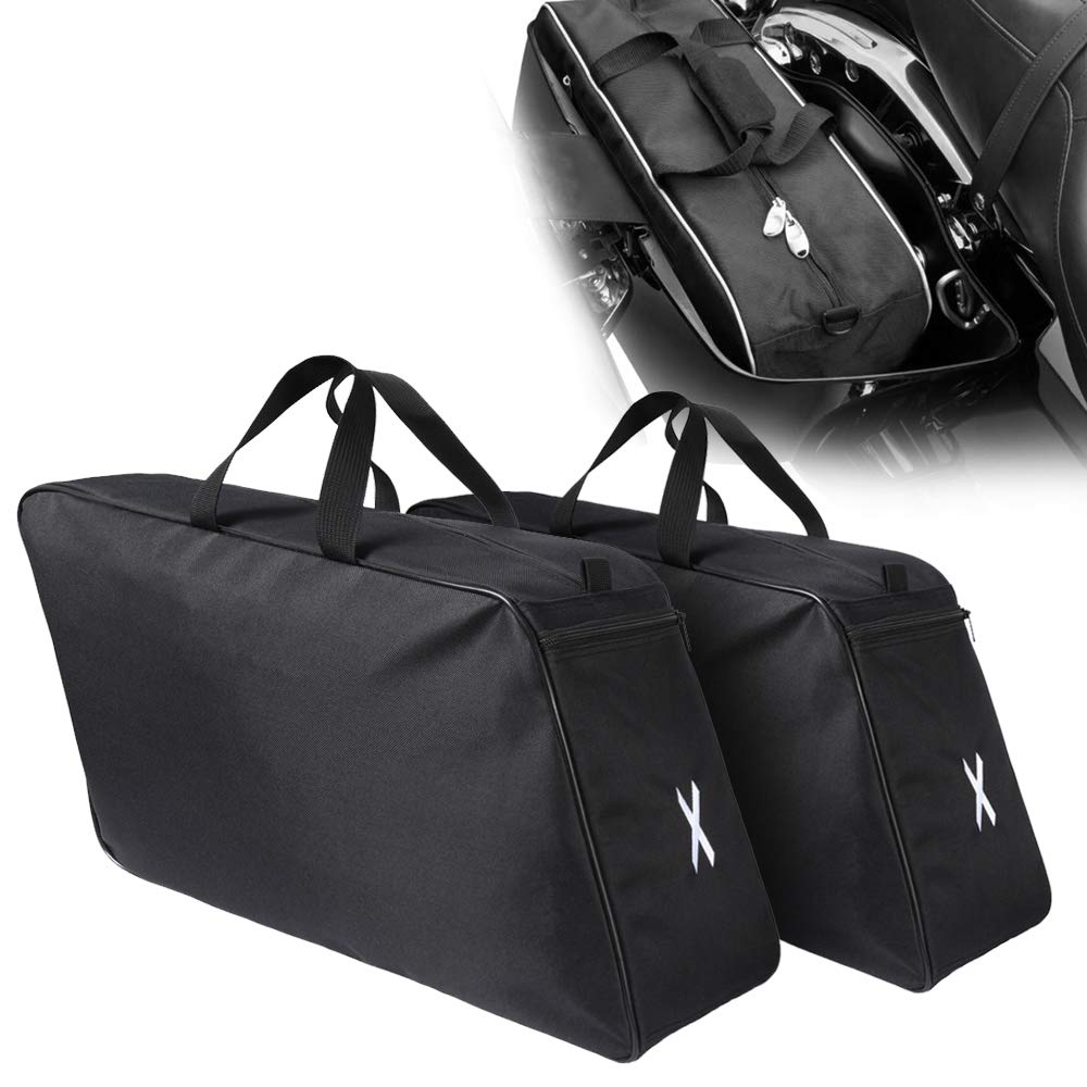 Motorrad Satteltasche, Gepäcktasche Innentasche, weiches Innenfutter Satteltaschenfutter für Harley Touring Modelle mit harten Satteltaschen und Ledersattel 1980–2017