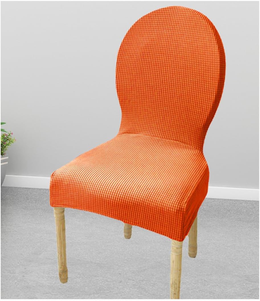 Dining Room Chairs Covers Round Back Dining Chairs Slipcovers Protectors Without Arms for Wooden Round Back Dining Chairs with Upholstered,#3,4PCS