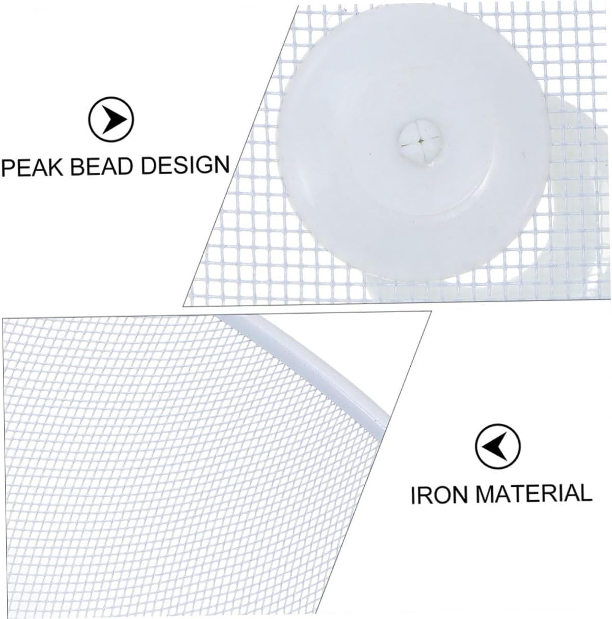 jojofuny 2pcs Food Cover Tents Mesh Dish Covers 35cm Diameter White Iron Frame Food Protector for Kitchen and Outdoor Picnic