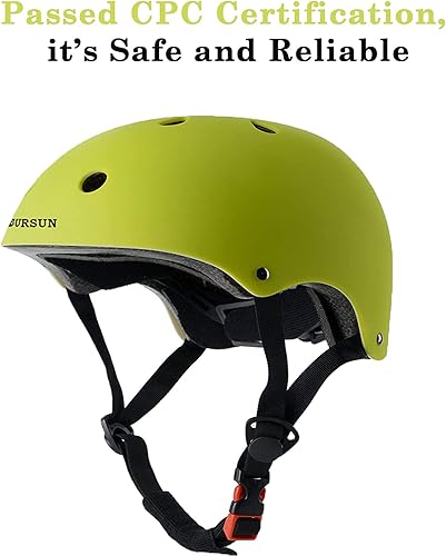 Miniatura 26 de BURSUN - Casco de bicicleta para niños con ventilación y ajustable, para niños de 2 a 14 años, casco multideportivo para patineta, patinaje