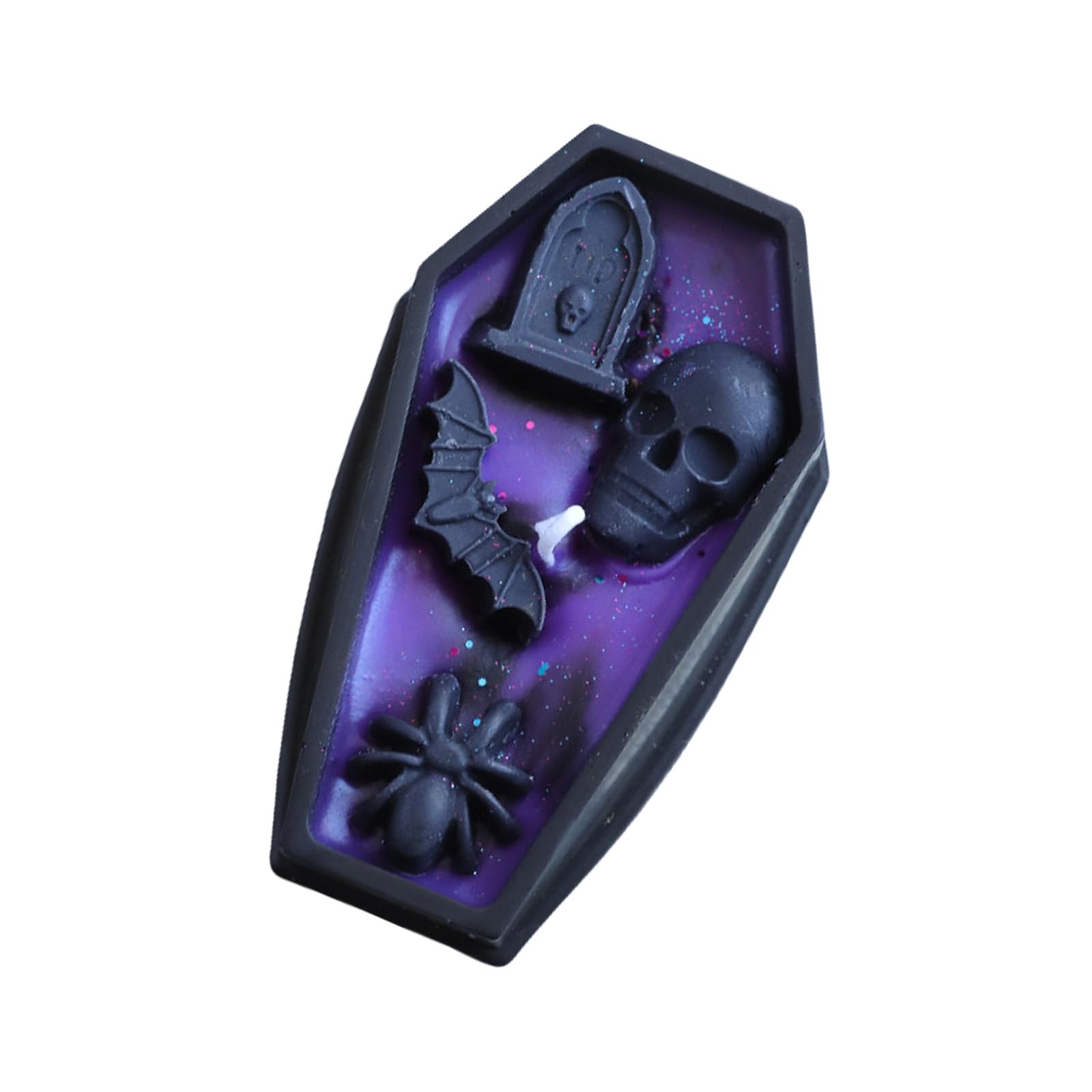 carotoe Halloween Coffins with Vampires Theme Skeleton Sculpture for Horror Home Decors and Party Atmospheres Ornament Halloween Scented