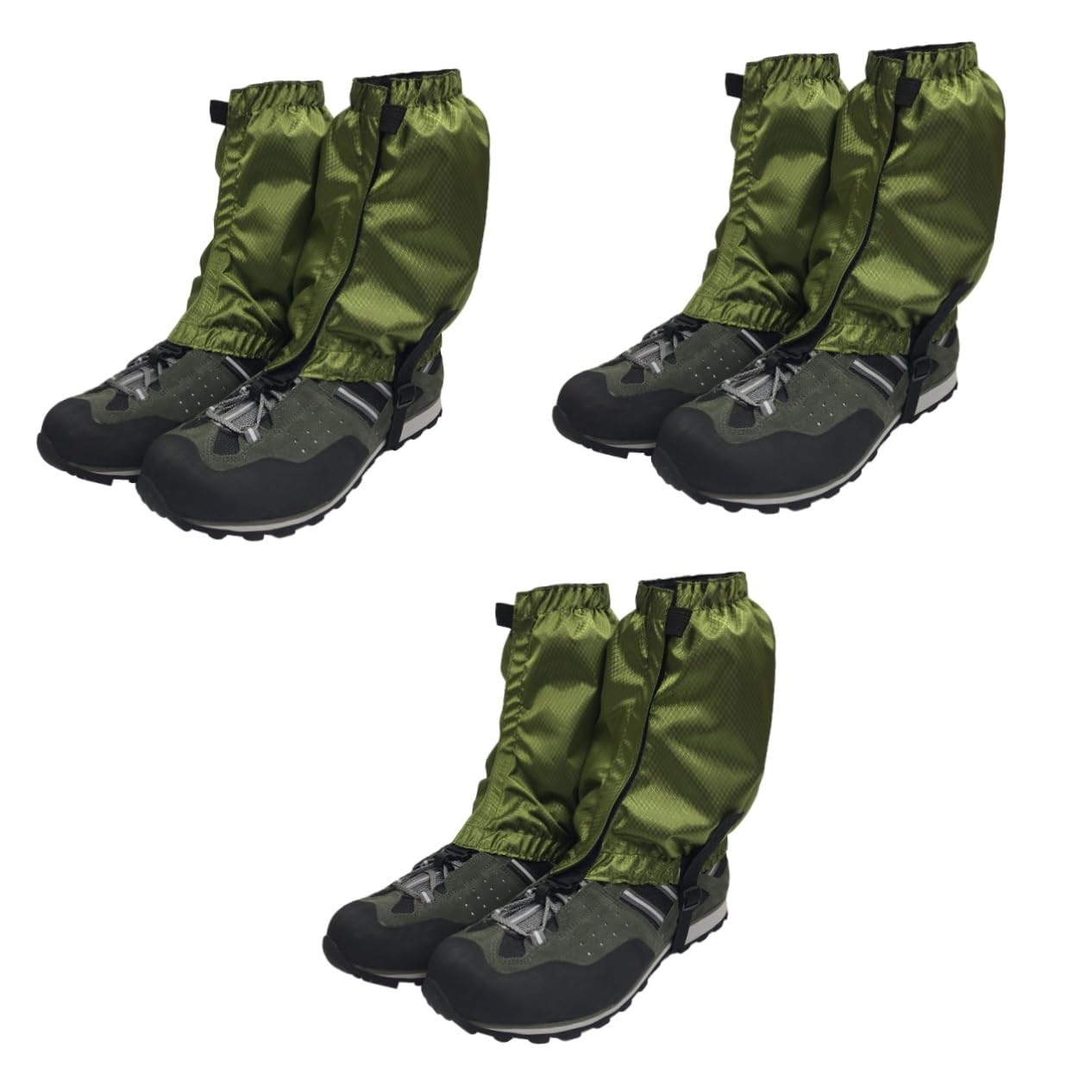 Sosoport Polaina para Caminar en el Tobillo Senderismo Polainas antidesgarro para Botas Berg Botas de Nieve Polainas Aire Polaina Impermeable para Caminar Rojo