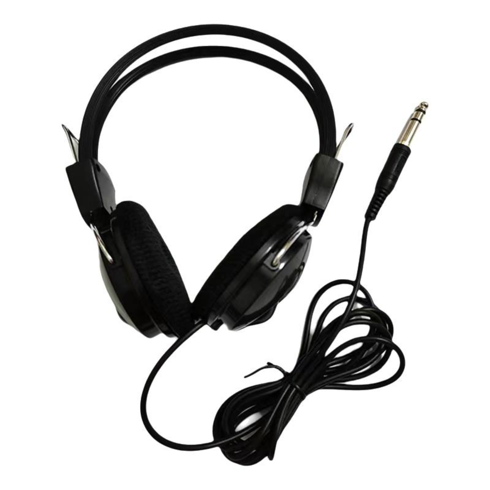 Studio Headphones, Cabled Over-Ear, 6.35mm/3.5mm Connector, Suitable for Studio, Drums, and Guitar. Black 150cm Mic Over-Ear-image-38
