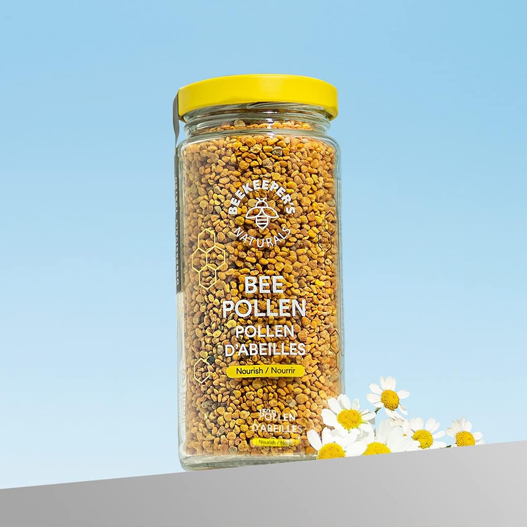 BEEKEEPER'S NATURALS Bee Pollen - 100% Raw Wildflower Bee Pollen, Natural Preserved Enzymes, Source of Vitamin B, Minerals, Amino Acids & Protein - Paleo & Keto Friendly, Gluten Free (5.2 oz) - Image 7