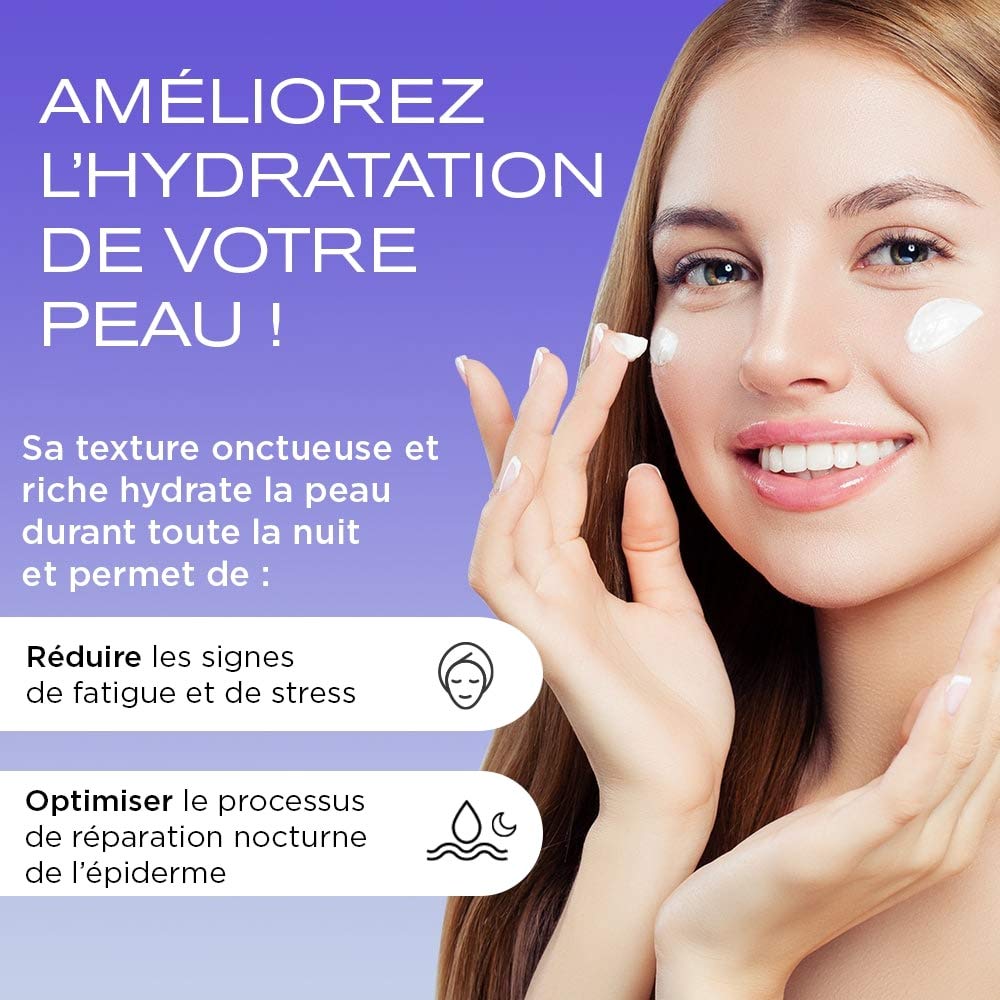 Elizabeth Arden, Visible Difference, Crème de nuit, Crème Hydratante Visage, Soin pour le visage Affinant, Skincare Anti-Âge, Pour tous types de peau