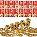 Produktbild SevenMy 24 chinesische rote Briefumschläge 15,2 cm 2019 Lunar Pig Year Hong Bao Geld Paket und 100 Stück 2,5 cm Feng Shui Münzen Glücksmünzen Glücksmünzen Glücksmünzen