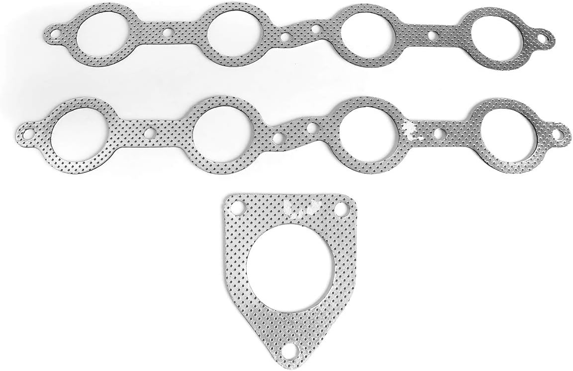 DNA Motoring GKTSET-GY99 Aluminum Exhaust Manifold Header Gasket Set Replacement