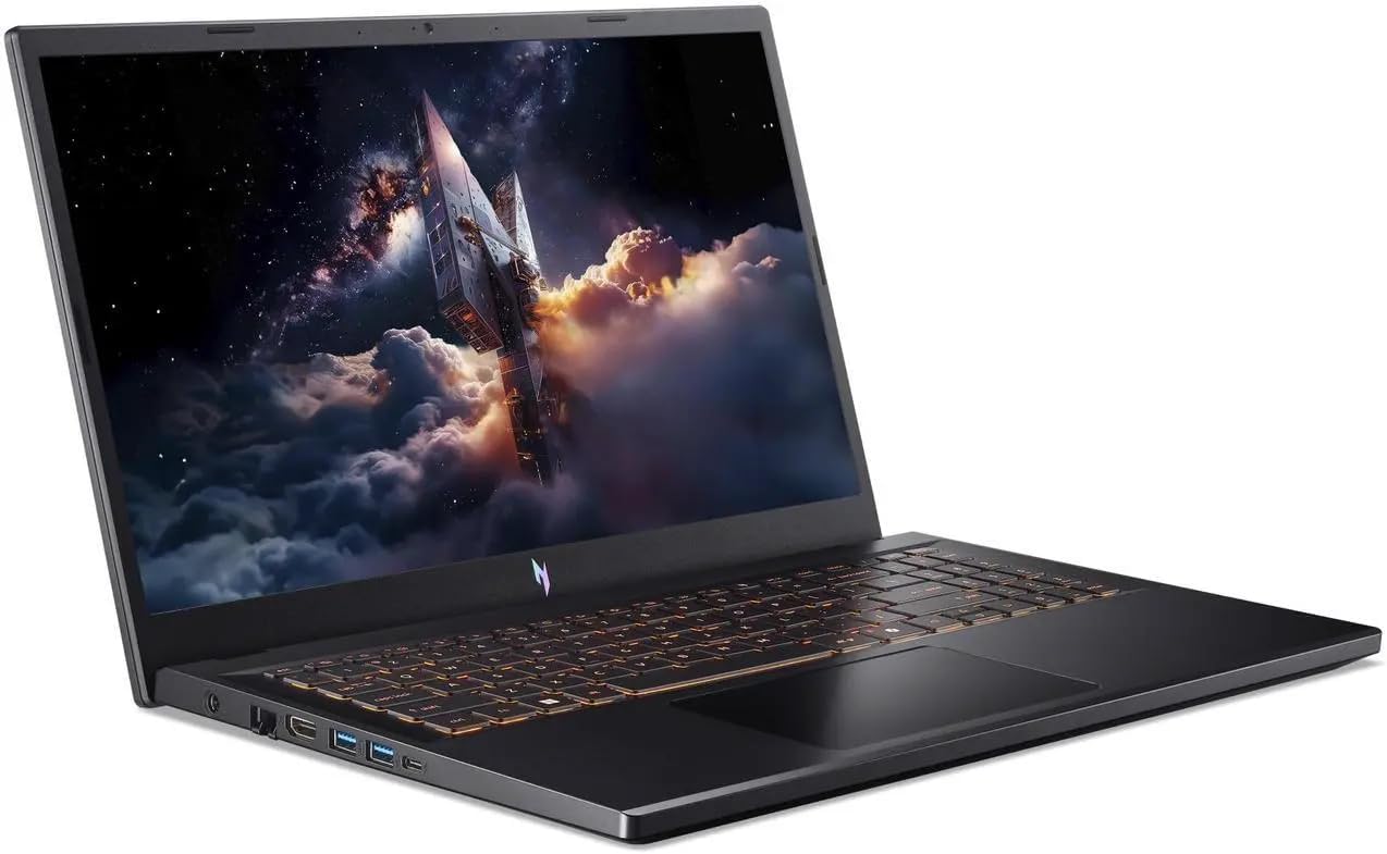 acer Nitro V 15 Gaming Laptop | 15.6" FHD IPS 165Hz Display | Intel Core i9-13900H | NVIDIA GeForce RTX 5060 | 32GB DDR5 RAM | 1TB SSD | Thunderbolt 4 | Wi-Fi 6E | Backlit KB | ANV15-52-90QH