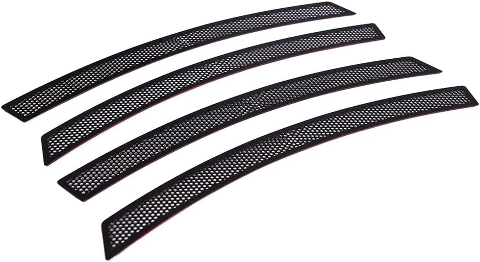 Blackout Side Marker Lights Cover Compatible with 2014-2019 Chevy Corvette C7 Accessories Front/Rear Wheel Eyebrow Blackout Side Marker Lights Cover Stainless Steel Mesh Grill Guard Trim